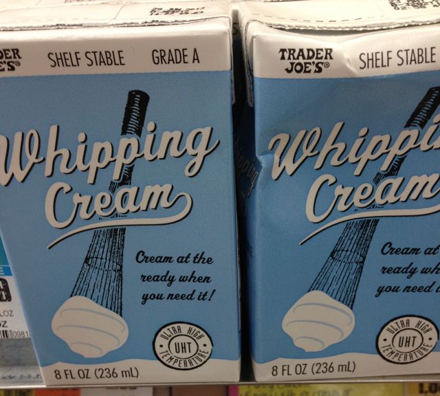 trader joes - whipped cream