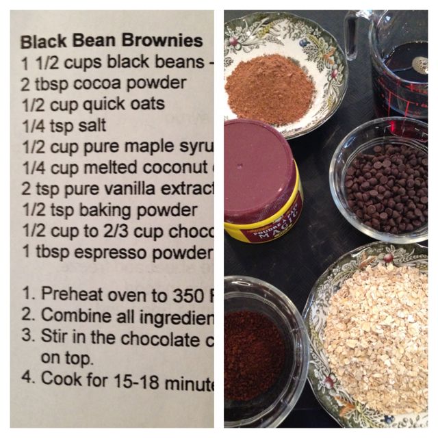 class - black bean brownies