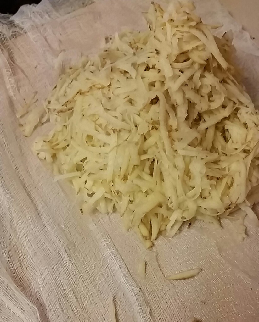 latke - cheesecloth