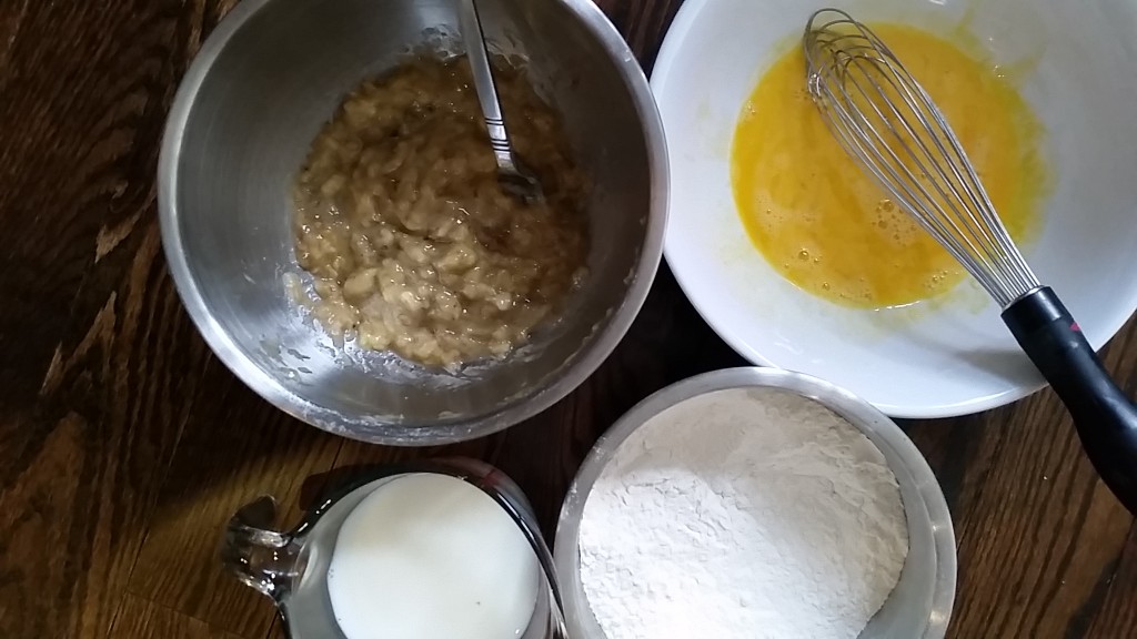 banana cake - ingredients