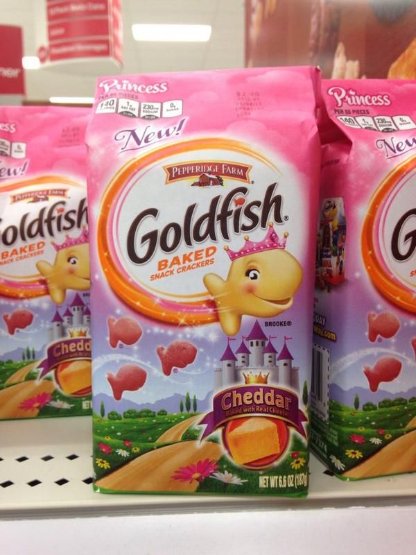 pink goldfish crackers