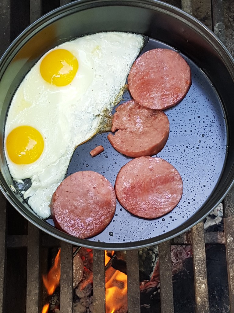 camping - eggs