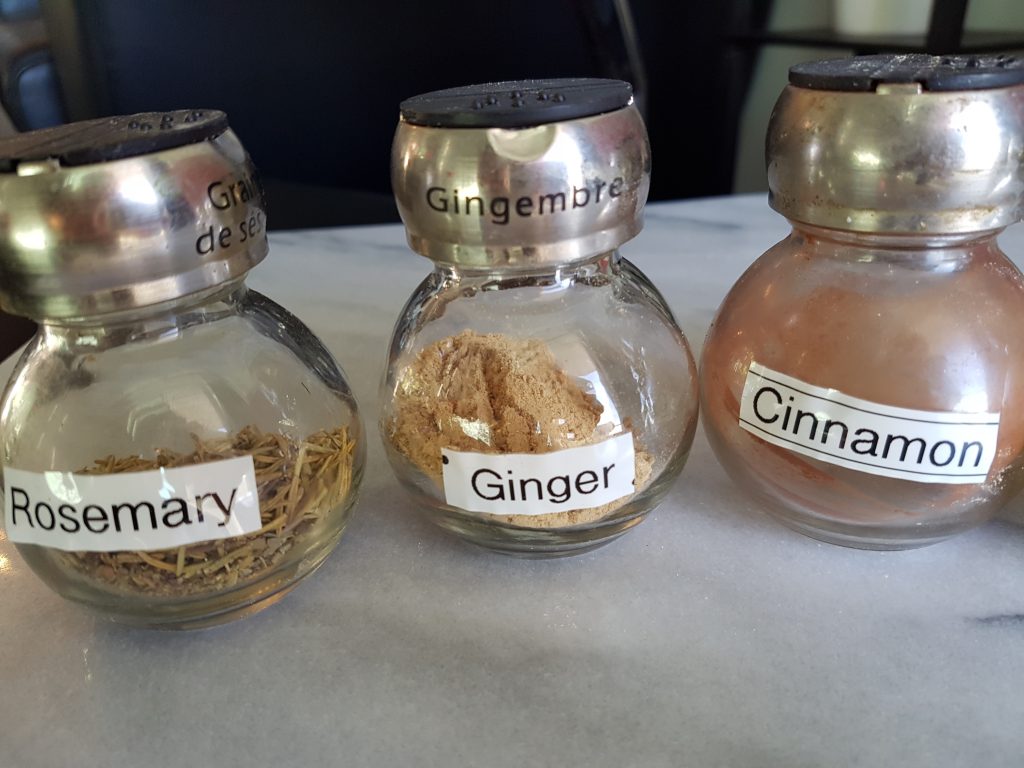 spices - labelled