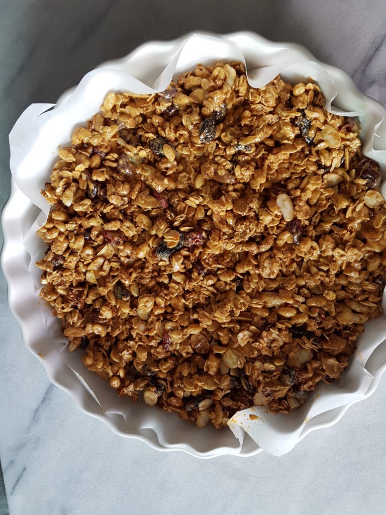 brunch - granola in plate